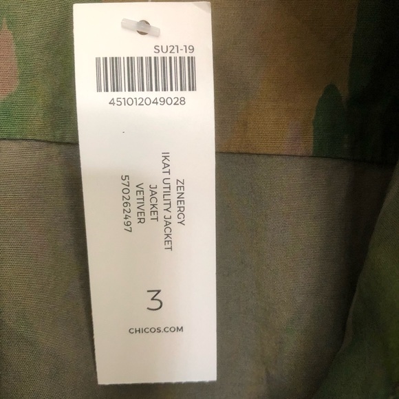 NWT Chico’s Ikat Utility Jacket - Picture 2 of 8